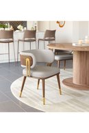 Beige Leather Dining Chair | OROA Modern Brew | Oroatrade.com