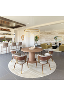 Beige Leather Dining Chair | OROA Modern Brew | Oroatrade.com