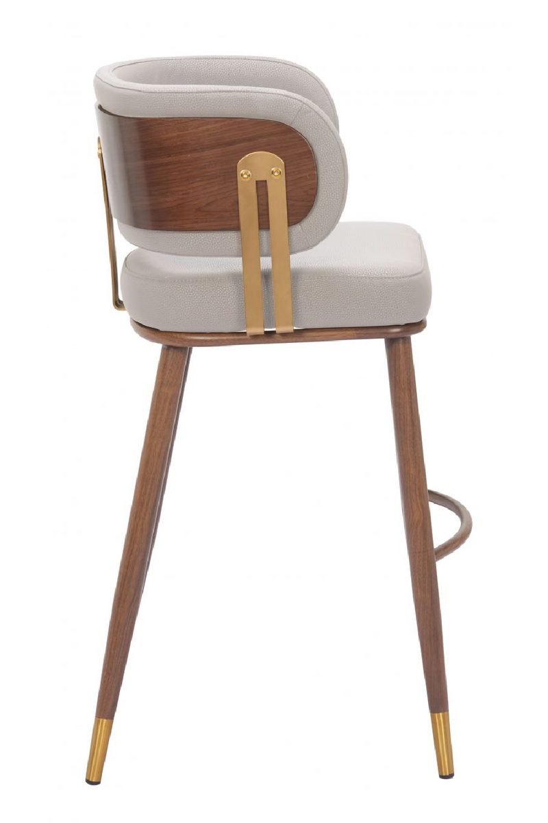 Beige Leather Bar Stool | OROA Modern Brew | Oroatrade.com