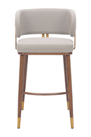 Beige Leather Bar Stool | OROA Modern Brew | Oroatrade.com