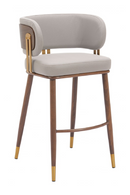 Beige Leather Bar Stool | OROA Modern Brew | Oroatrade.com