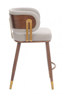 Beige Leather Counter Stool | OROA Modern Brew | Oroatrade.com