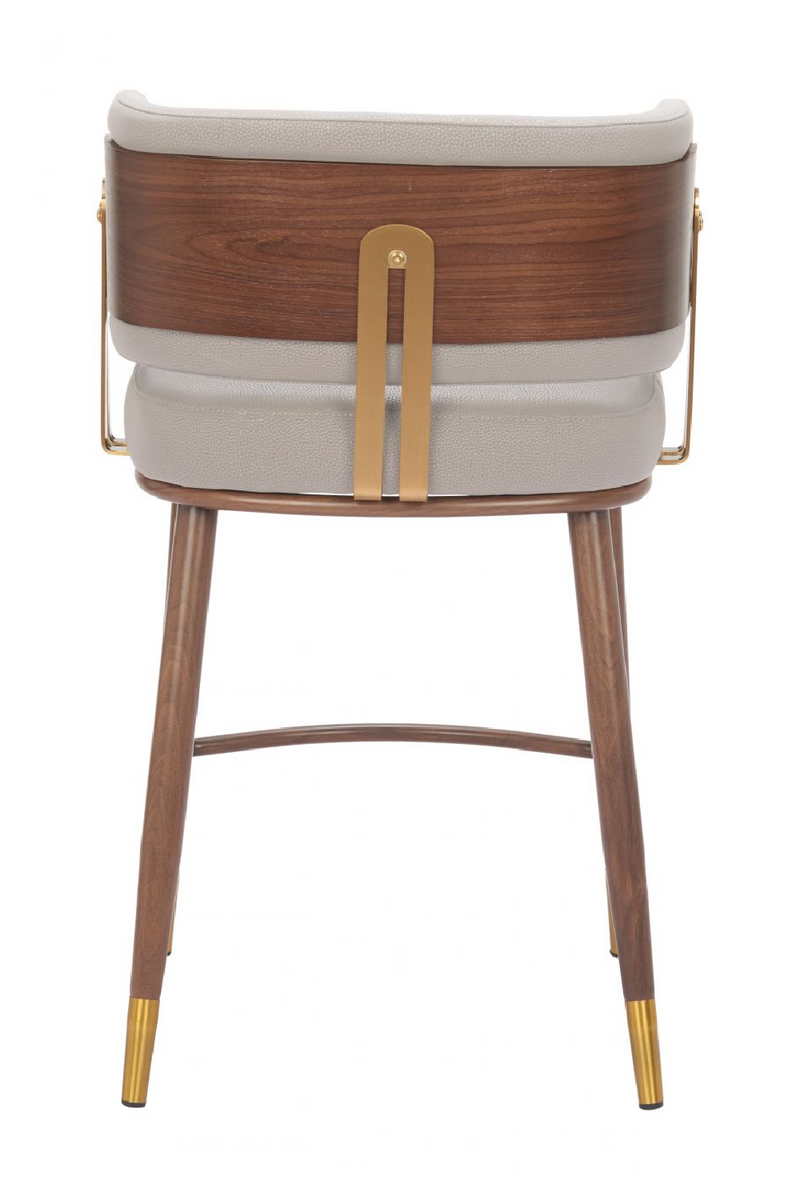 Beige Leather Counter Stool | OROA Modern Brew | Oroatrade.com