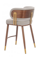 Beige Leather Counter Stool | OROA Modern Brew | Oroatrade.com