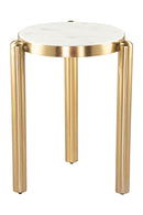 White & Gold Side Table | OROA Modern Noan | Oroatrade.com