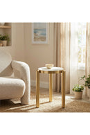 White & Gold Side Table | OROA Modern Noan | Oroatrade.com