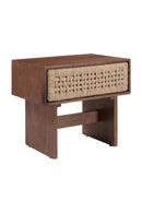 Woven Jute 1-Drawer Nightstand | OROA Modern Amaria | Oroatrade.com