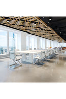 Polished Steel Office Chairs (2) | OROA Modern Plus | Oroatrade.com