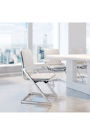 Polished Steel Office Chairs (2) | OROA Modern Plus | Oroatrade.com