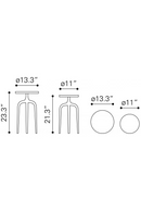 Antique Gold Accent Table Set | OROA Modern Como | Oroatrade.com