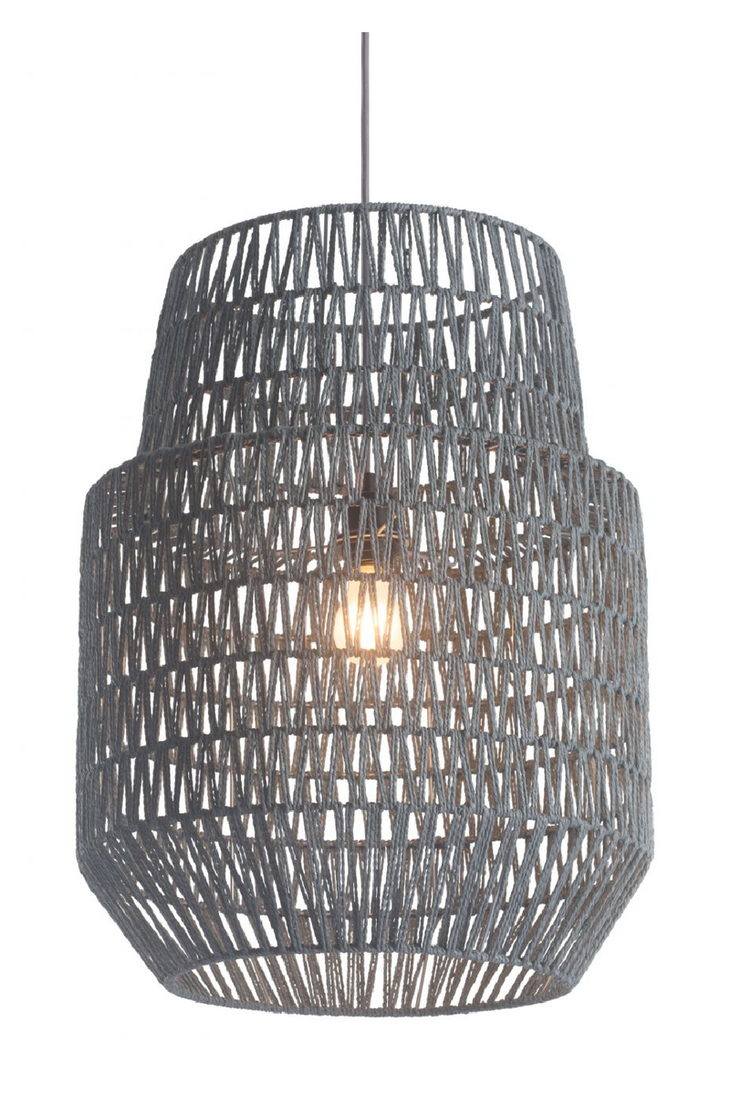 Gray Woven Pendant Lamp | OROA Modern Daydream | Italianfurniture.com