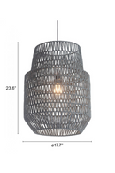 Gray Woven Pendant Lamp | OROA Modern Daydream | Italianfurniture.com