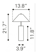 Beige Marble Base Table Lamp | OROA Modern Ciara | Oroatrade.com