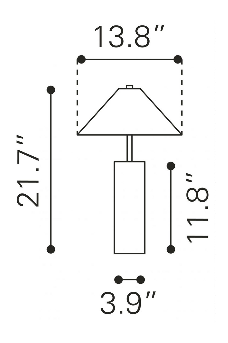 Beige Marble Base Table Lamp | OROA Modern Ciara | Oroatrade.com