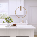 Brass Ring Pendant Lamp | OROA Modern Irenza