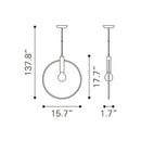 Brass Ring Pendant Lamp | OROA Modern Irenza