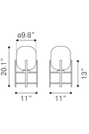 Tinted Glass Table Lamp | OROA Modern Wonderwall | Oroatrade.com