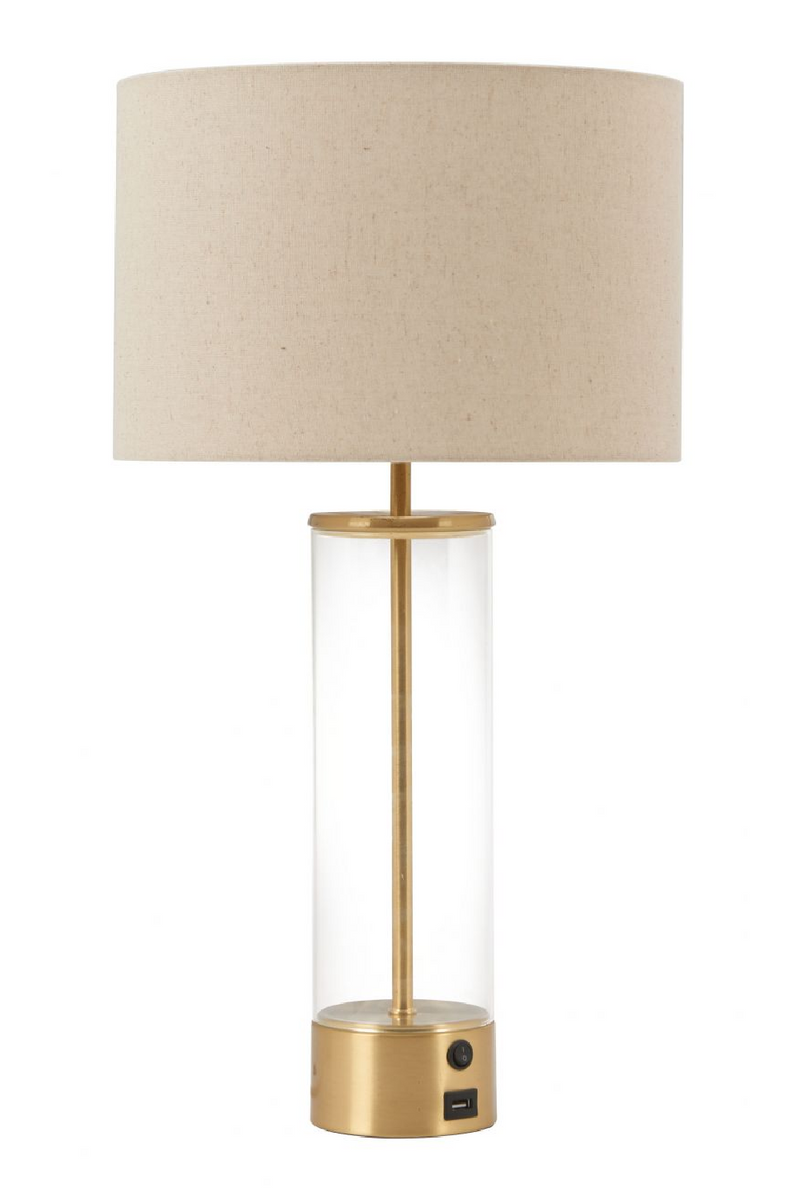 Beige Drum Shade Table Lamp | OROA Modern Boreal | Oroatrade.com