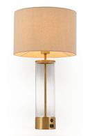 Beige Drum Shade Table Lamp | OROA Modern Boreal | Oroatrade.com