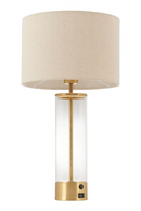 Beige Drum Shade Table Lamp | OROA Modern Boreal | Oroatrade.com