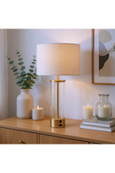 Beige Drum Shade Table Lamp | OROA Modern Boreal | Oroatrade.com