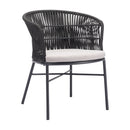 Contemporary Black Outdoor Dining Chairs (2) | OROA Modern | Oroatrade.com