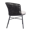 Contemporary Black Outdoor Dining Chairs (2) | OROA Modern | Oroatrade.com