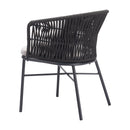 Contemporary Black Outdoor Dining Chairs (2) | OROA Modern | Oroatrade.com