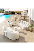 Beige Upholstered Outdoor Accent Chair | OROA Modern Sunny Isles | Oroatrade.com