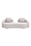 Beige Freeform Outdoor Loveseat | OROA Modern Sunny Isles | Oroatrade.com