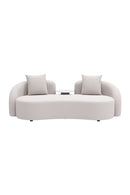 Beige Freeform Outdoor Loveseat | OROA Modern Sunny Isles | Oroatrade.com