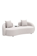 Beige Freeform Outdoor Loveseat | OROA Modern Sunny Isles | Oroatrade.com