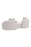 Beige Freeform Outdoor Loveseat | OROA Modern Sunny Isles | Oroatrade.com