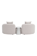 White Outdoor Side Table | OROA Modern Sunny Isles | Oroatrade.com