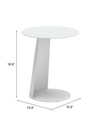 White Outdoor Side Table | OROA Modern Sunny Isles | Oroatrade.com