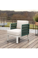 White Olefin Outdoor Lounge Armchair | OROA Modern Bridgehampton | Oroatrade.com