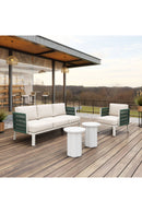 White Olefin Outdoor Lounge Armchair | OROA Modern Bridgehampton | Oroatrade.com