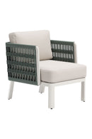 White Olefin Outdoor Lounge Armchair | OROA Modern Bridgehampton | Oroatrade.com