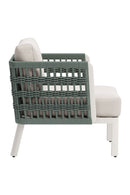 White Olefin Outdoor Lounge Armchair | OROA Modern Bridgehampton | Oroatrade.com