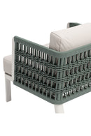 White Olefin Outdoor Lounge Armchair | OROA Modern Bridgehampton | Oroatrade.com