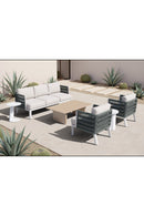 White Olefin Outdoor Sofa | OROA Modern Bridgehampton | Oroatrade.com