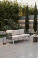 White Olefin Outdoor Sofa | OROA Modern Bridgehampton | Oroatrade.com