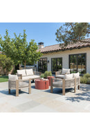 Brown Aluminum Outdoor Side Table | OROA Modern Bayu | Oroatrade.com