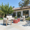 Brown Aluminum Outdoor Coffee Table | OROA Modern Bayu