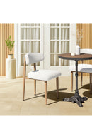 White Padded Outdoor Dining Chair | OROA Modern Bege | Oroatrade.com