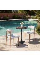 White Padded Outdoor Dining Chair | OROA Modern Bege | Oroatrade.com