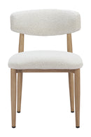 White Padded Outdoor Dining Chair | OROA Modern Bege | Oroatrade.com