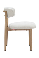 White Padded Outdoor Dining Chair | OROA Modern Bege | Oroatrade.com