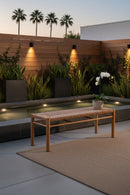 Rattan Look Outdoor Bench | OROA Modern Iska | Oroatrade.com