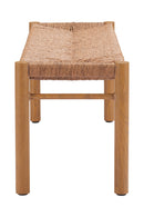 Rattan Look Outdoor Bench | OROA Modern Iska | Oroatrade.com